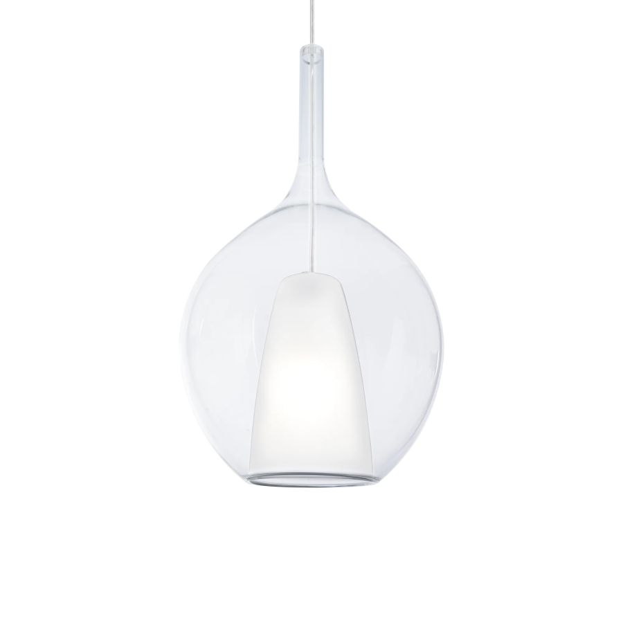 Κρεμαστό Φωτιστικό KALIQUE-2 SP1 D28 Διάφανο Ideal Lux 359670