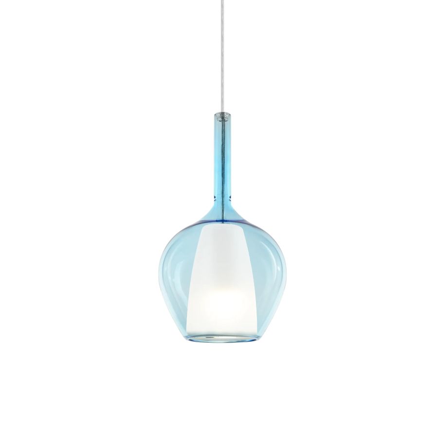 Κρεμαστό Φωτιστικό KALIQUE-1 SP1 D18 AZZURRO Ideal Lux 359960