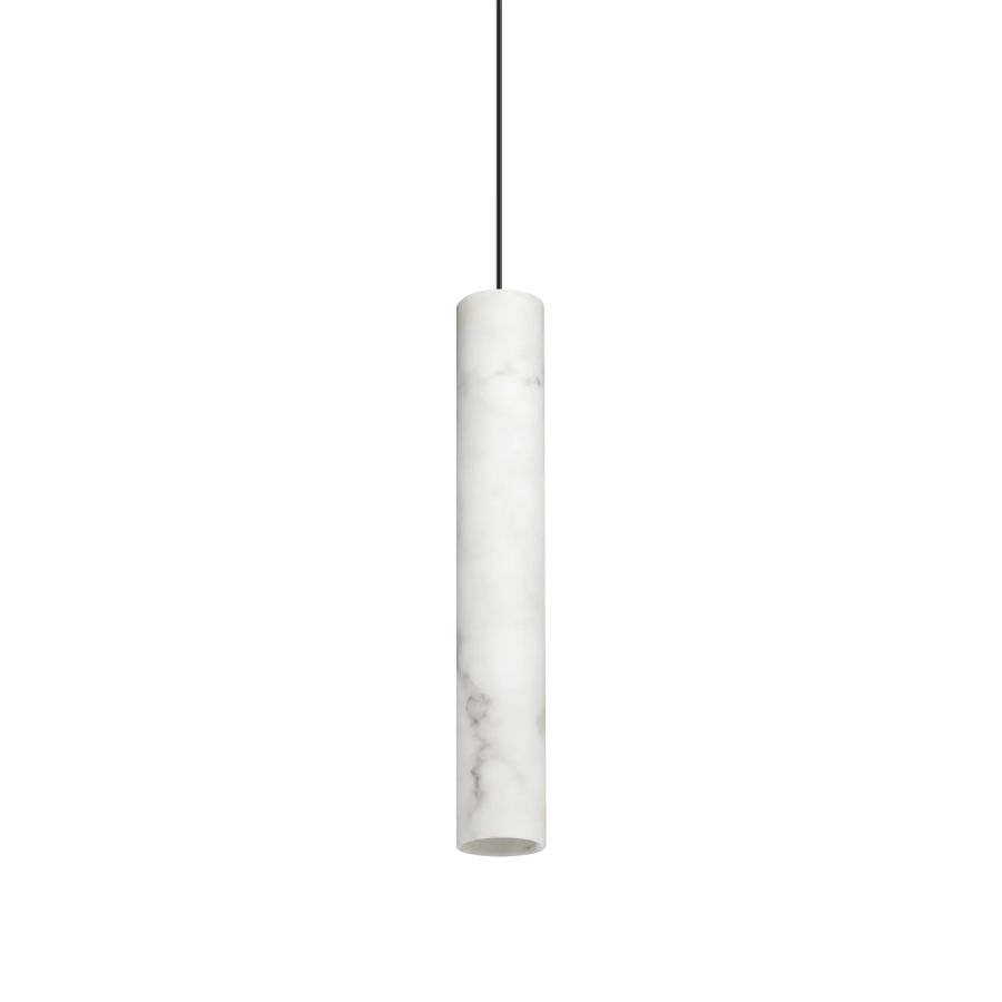 Κρεμαστό Φωτιστικό LOOK SP1 ROUND D60 H400 ALABASTRO Ideal Lux 361192