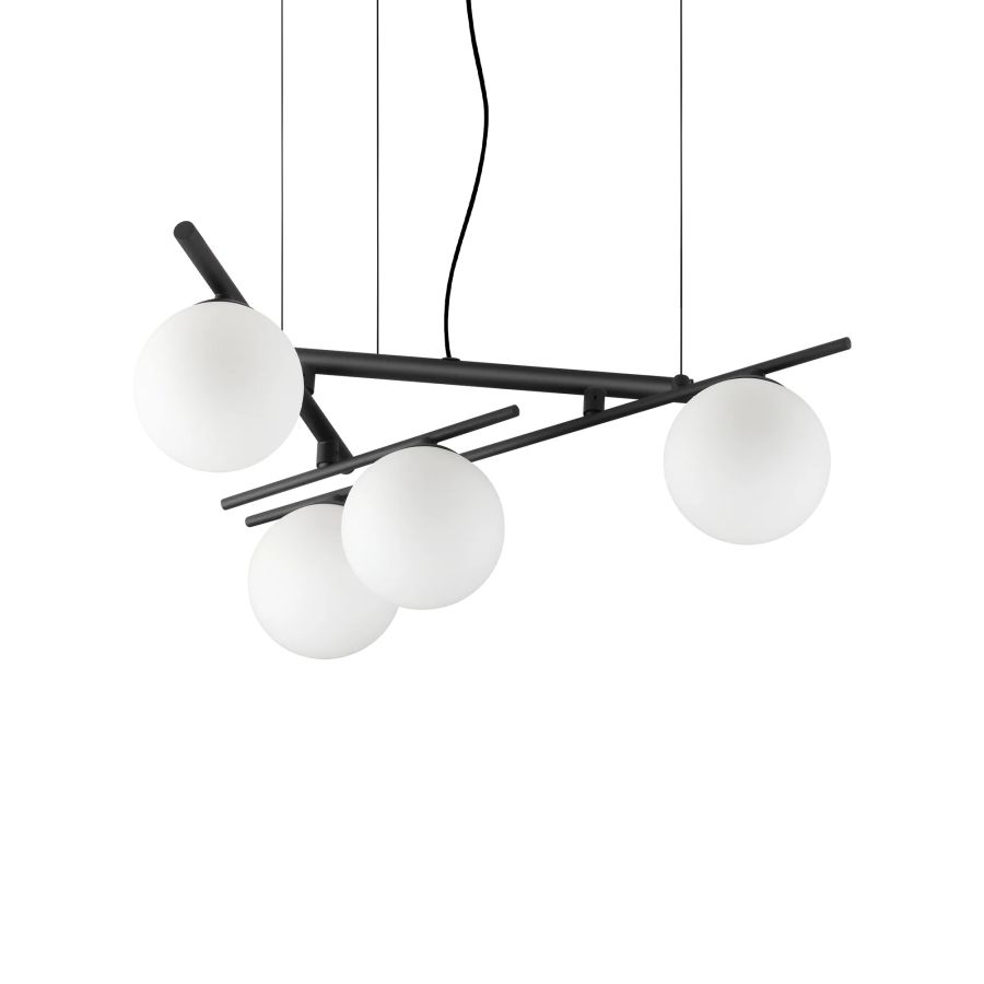 Κρεμαστό Φωτιστικό ATLAS SP4 Μαύρο Ideal Lux 365091