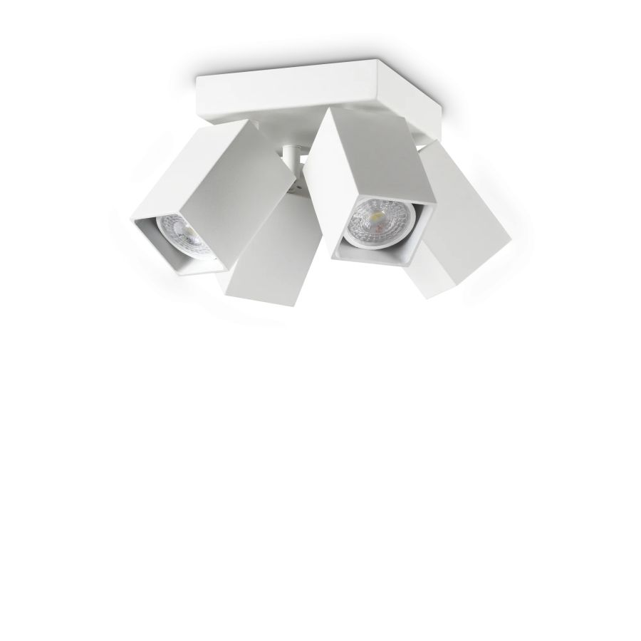 Φωτιστικό Οροφής DYNAMITE PL4 SQUARE Λευκό Ideal Lux 367446