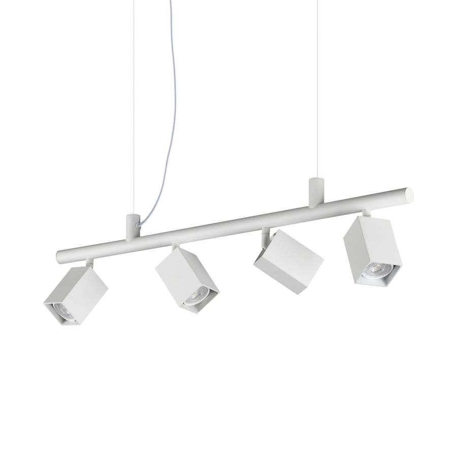 Κρεμαστό Φωτιστικό DYNAMITE SP4 SQUARE Λευκό Ideal Lux 367453