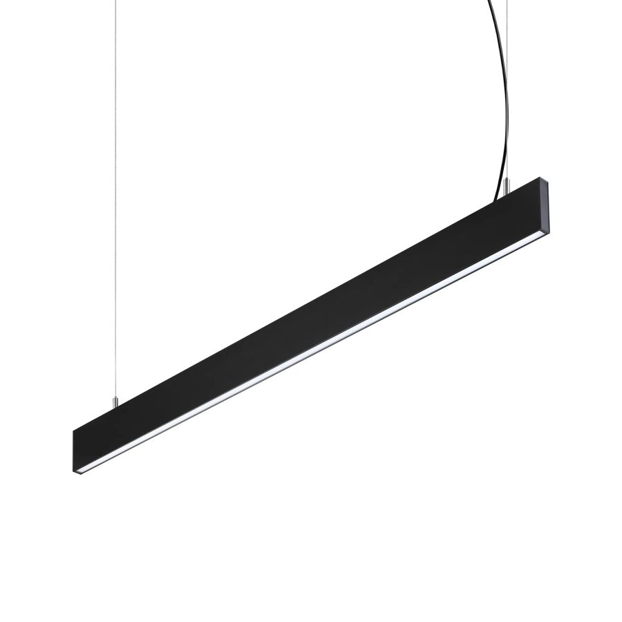 Γραμμικό Σύστημα Φωτισμού STEEL SP1 D20 MONO-EMISSION WIDE 3000K Μαύρο Ideal Lux 367590