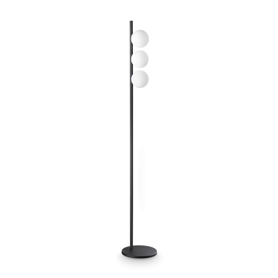 Φωτιστικό Δαπέδου BINOMIO PT3 Μαύρο Ideal Lux 369327
