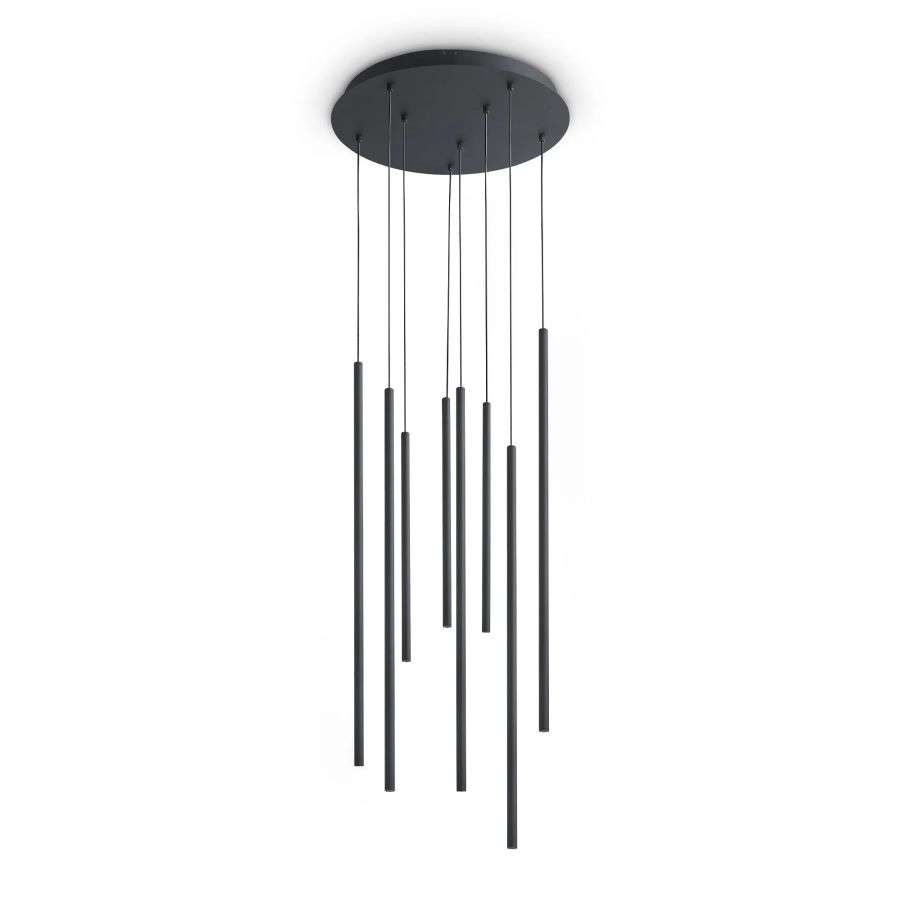 Κρεμαστό Φωτιστικό LOOK LED SP8 ROUND DROP D16 ON-OFF NE 3000K Ideal Lux 371177