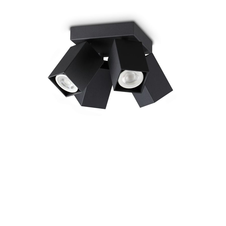 Φωτιστικό Οροφής DYNAMITE PL4 SQUARE Μαύρο Ideal Lux 371313