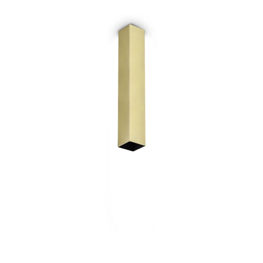 Φωτιστικό Οροφής LOOK PL1 SQUARE D60 H400 Ορείχαλκος Ideal Lux 371511