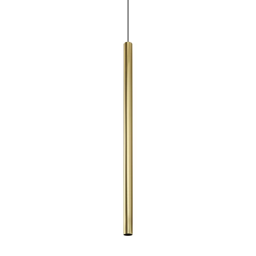 Κρεμαστό Φωτιστικό LOOK SP1 ROUND D40 H1000 Ορείχαλκος Ideal Lux 371559