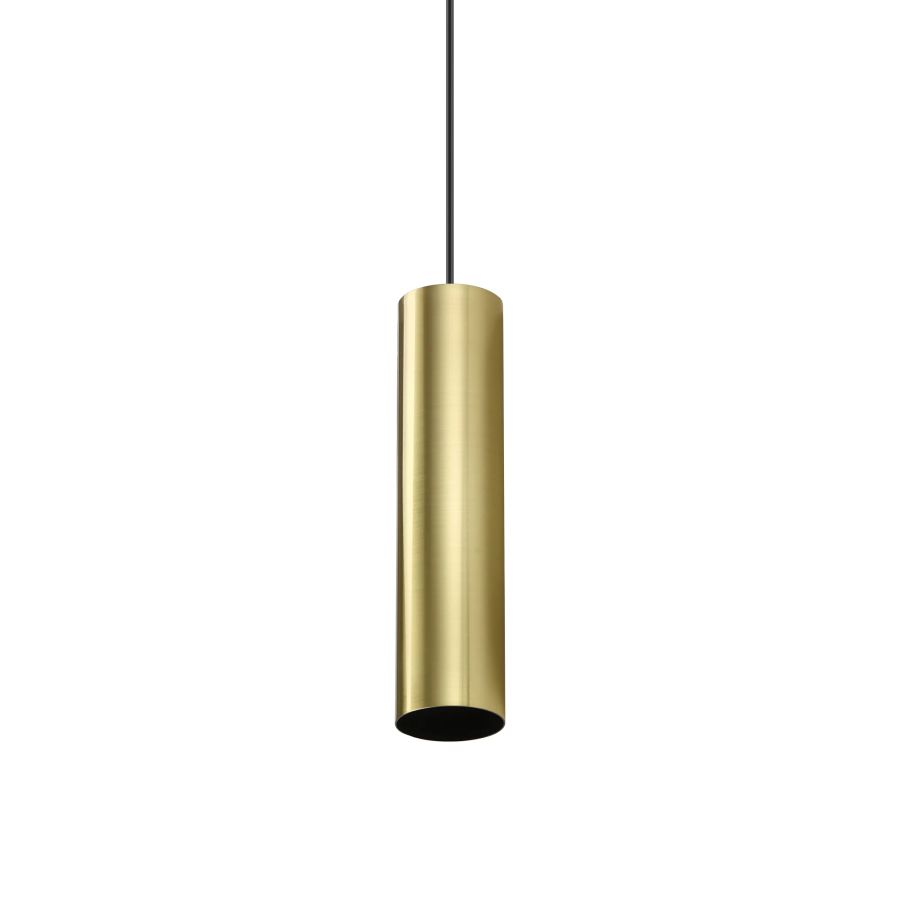 Κρεμαστό Φωτιστικό LOOK SP1 ROUND D60 H250 Ορείχαλκος Ideal Lux 371658