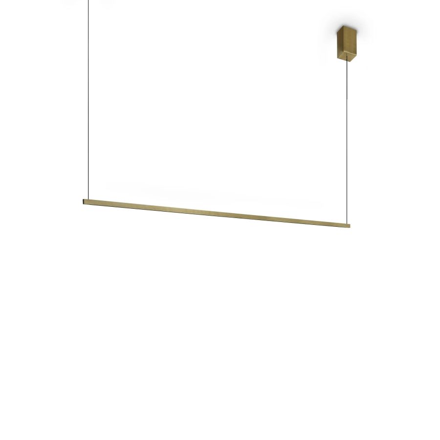 Κρεμαστό Φωτιστικό ESSENCE SP SQUARE Ορείχαλκος 3000K Ideal Lux 371856