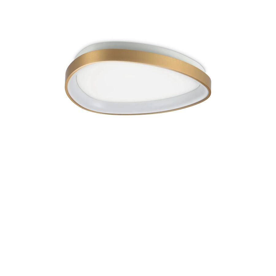 Φωτιστικό Οροφής GEMINI PL D042 ON-OFF Ορείχαλκος 4000K Ideal Lux 372051