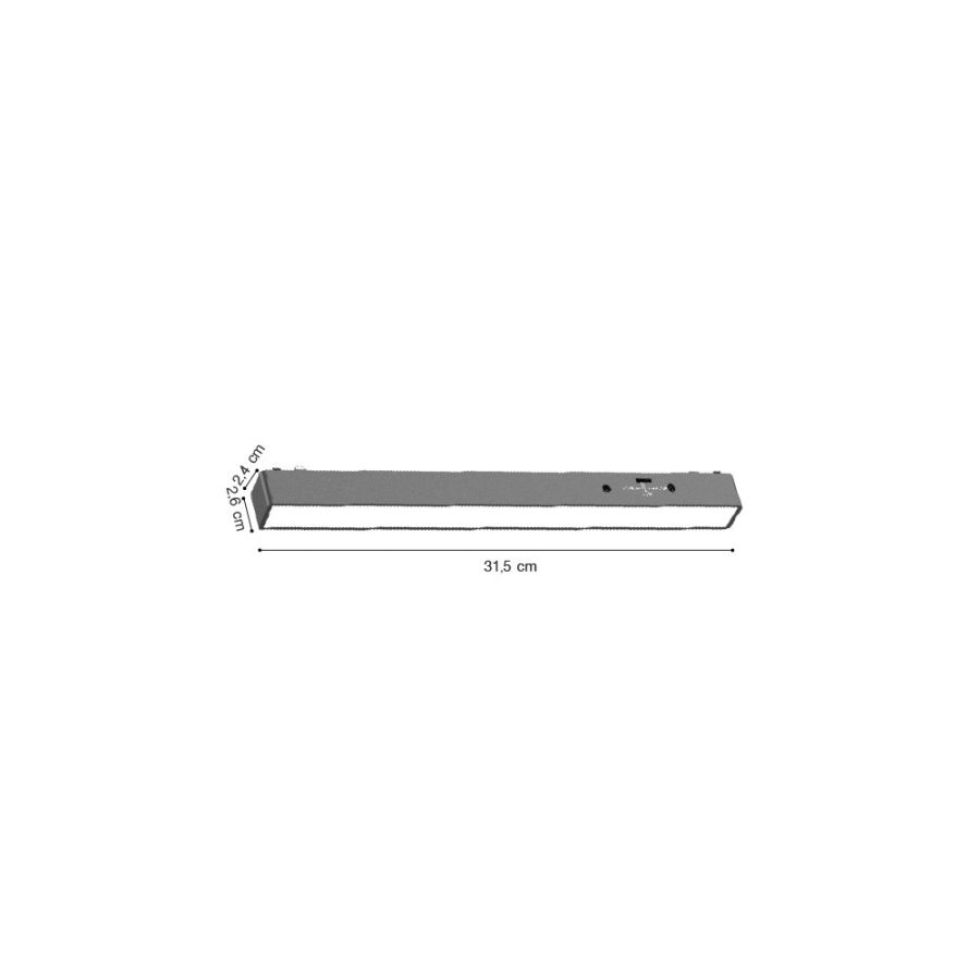 Γραμμικό φωτιστικό LED 10W 3000K-6000K για ultra thin ράγα σε λευκή απόχρωση by Tuya and Zigbee D:31,5X2,6X2,4cm TMZ0020-White