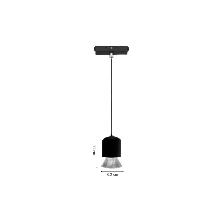 Κρεμαστό Φωτιστικό LED 7W 3CCT για Ultra-Thin μαγνητική ράγα σε λευκή απόχρωση D:6,2X11cm TMU0250-White