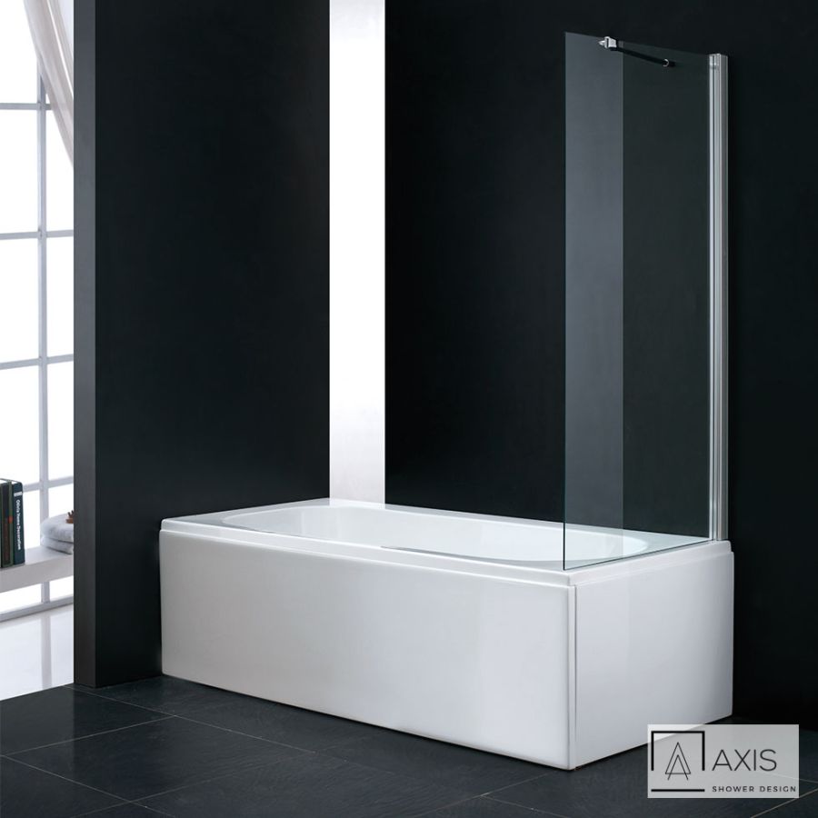 Διαχωριστικό κρύσταλλο μπανιέρας WB80 ρυθμιζόμενο από 77 έως 79εκ., AXIS Clear Chrome WBX80T-100