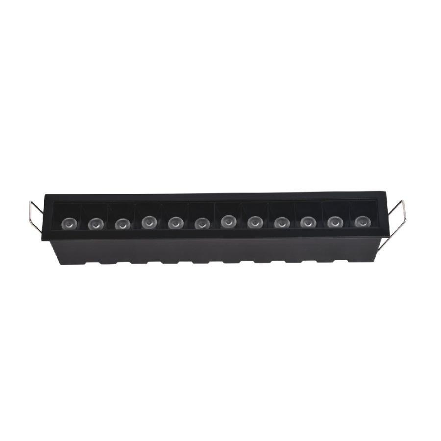 Downlight σποτ 12*3W 3CCT σε μα΄΄΄΄ύρη απόχρωση X00210B