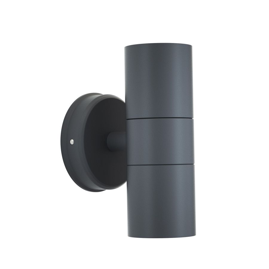 it-Lighting Ouachita 2xGU10 Outdoor Up-Down Wall Lamp Anthracite D15.2cmx11.3cm 80200644