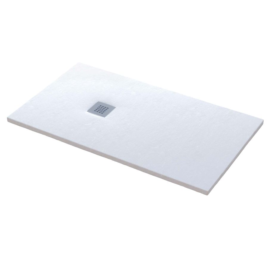 Sanitec A403 Ντουζιέρα Flat Stone Karisto 180×90 | Ανάγλυφη Α403-00-White