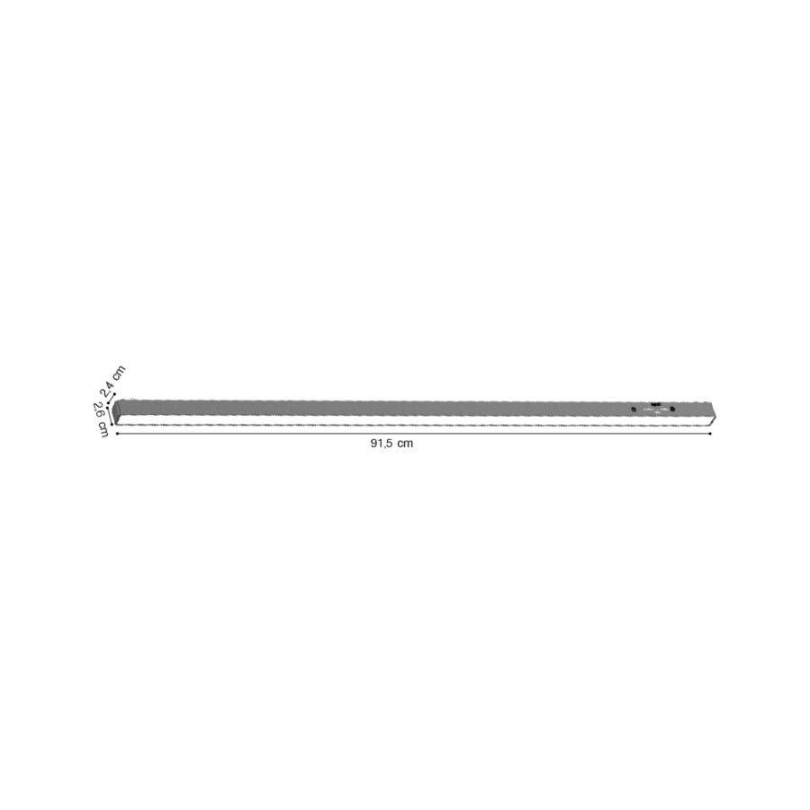 Γραμμικό φωτιστικό LED 30W 3000K-6000K για ultra thin ράγα σε μαύρη απόχρωση D:91,5X2,6X2,4cm TMZ0030-Black
