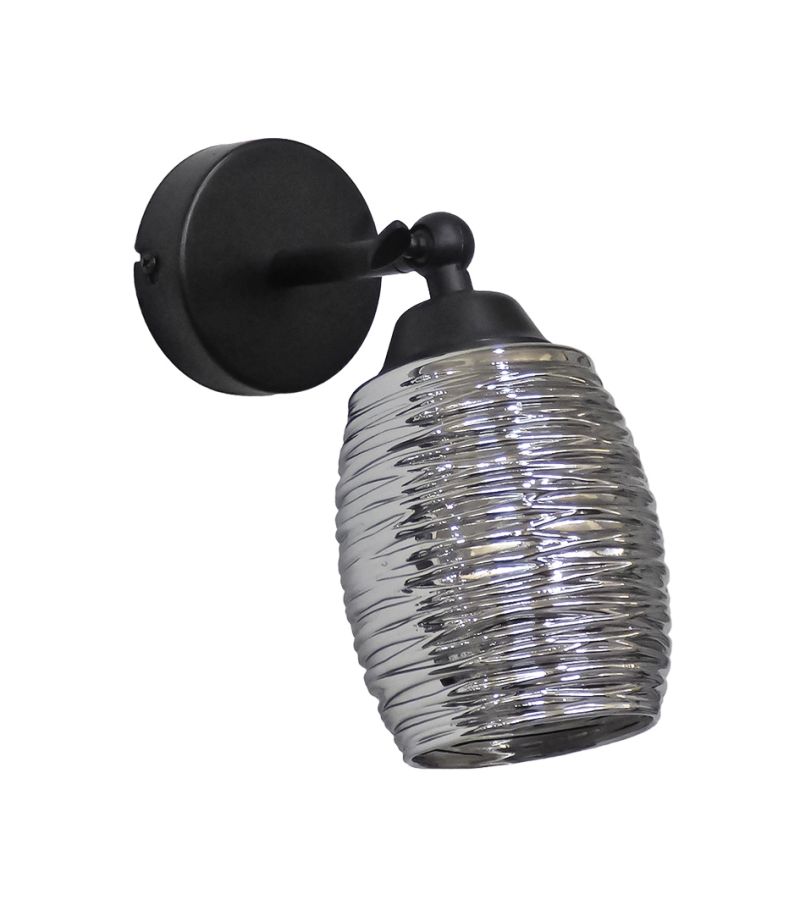 BARREL/AP KEY BL-FUME ΑΠΛΙΚΑ ΓΥΑΛΙ E/27 Heronia 01-0396