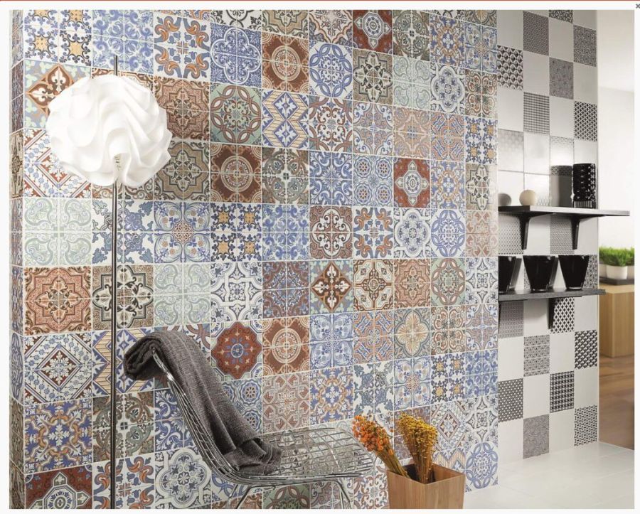 Πλακάκι Μπάνιου / Κουζίνας 20x20cm Vintage Glossy P3-BVIN-202