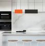 Φωτιστικό Κρεμαστό 120xY140cm Led 27w 684lm 3000K Μέταλλο Μαύρο-Πορτοκαλί Viokef Chroma 4274300