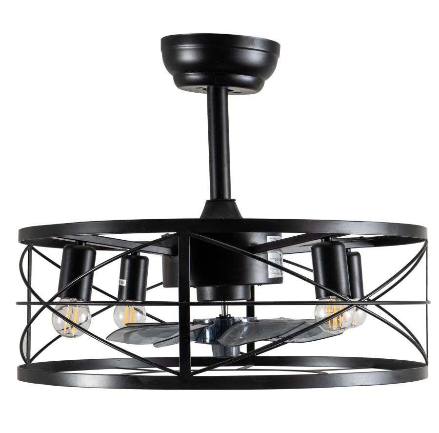 CFC 9508  ΠΛΑΦΟΝΙΕΡΑ ΑΝΕΜΙΣΤΗΡΑΣ ΜΕΤΑΛΛΙΚΟ ΜΑΥΡΟ 4XE-27 O ΑΝΕΜΙΣΤΗΡΑΣ 30W ARlight 0334009