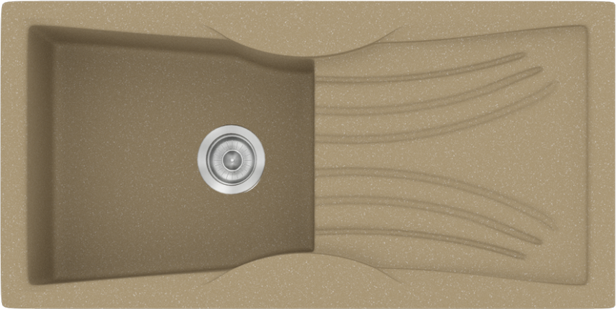 Sanitec Νεροχύτης 328 Classic 99×51 328-15-Metallic-Cream