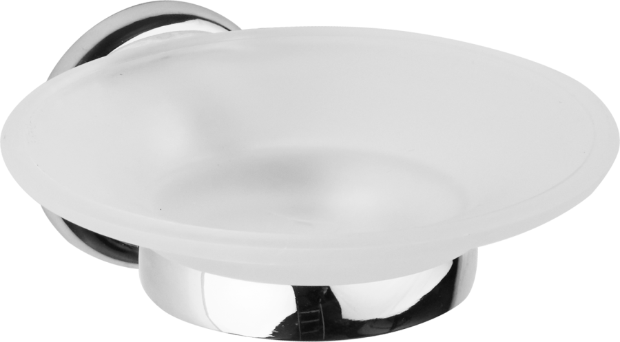 Σαπουνοθήκη Γυαλί Χρώμιο Bronze Art Toronto 1016-10