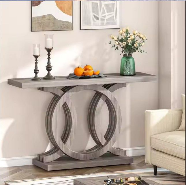 Έπιπλο Εισόσου 140x35x80cm Μοντέρνο Ξύλινο Γκρί Ανοιχτό Etoile TR-001