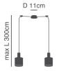 SE21-BL-4-BL2-SH1 ADEPT TUBE Black Pendant White Fabric Shade+ HOMELIGHTING 77-8508