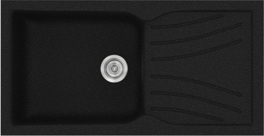 Sanitec Νεροχύτης 324 Classic 100×50 324-22-Metallic-Space