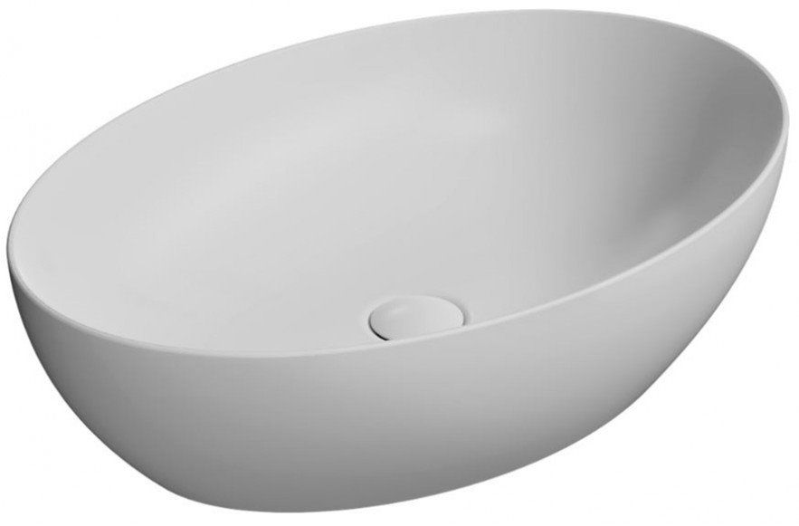 Νιπτήρας Οβάλ Επιτραπέζιος 60*42 εκ. Χρώμα White matt GSI Pura Color 8842-301