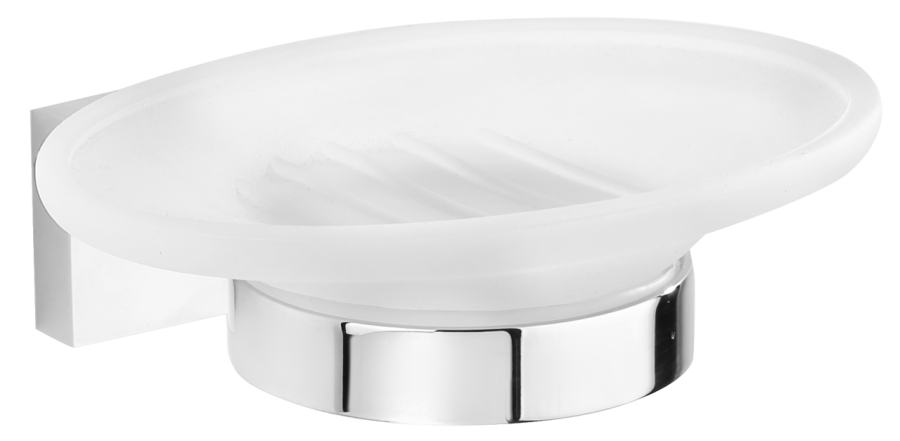 Σαπουνοθήκη Γυαλί Χρώμιο Bronze Art ML-500 10ML-10