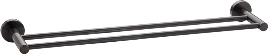 Πετσετοθήκη Διπλή Γραφίτης Bronze Art Inox304 4230-81