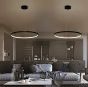 SE LED 60 STELINA PENDANT BLACK 60cm 28W 3CCT IP20 220V 2 YEARS WARRANTY A1 HOMELIGHTING 77-50641