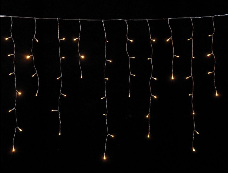100Led Ασύμμετρη Κουρτίνα Επεκτεινόμενη All Flash Με Μετασχηματιστή ip44 200 x 70(h)cm,Διάφανο Καλώδιο/Θερμό Λαμπάκι , (Kelvin: 2500 - 3.000) Lianos 80416