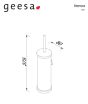 Πιγκάλ Επίτοιχο Inox Geesa Nemox Black Brushed 6511-410