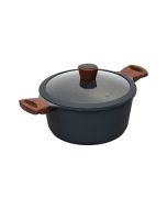 Κατσαρόλα 24cm 4,5lt Αντικολλητική Χυτού Αλουμινίου Estia Home Art Stone 01-1148