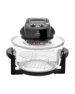 Φουρνάκι Ρομπότ Μαύρο με Αντιστάσεις 1400w 12lt Estia Home Crystal Cook 06-16555