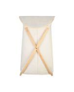 Καλάθι Απλύτων  40x40x70cm Πτυσσόμενο Μπεζ με Θήκη Πολυεστέρα Bamboo Essential Estia Home Art  02-18627