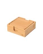 Σουβέρ 5τμχ. με Θήκη 11x11cm Estia Home Art Bamboo Essentials 01-19723
