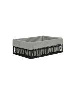 Καλάθι Αποθήκευσης & Οργάνωσης Μαύρο 28x20x10cm Estia Home Art Nest 02-28053