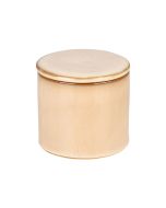 Δοχείο Κεραμικό για Βαμβάκι 8.5x8.5x9cm Μπεζ Estia Home Art Satin 02-27780