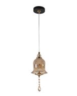 Φωτιστικό Κρεμαστό 15x34cm LED 5w  Γυάλινο Μελί με Διακοσμητικό Κρύσταλλο PDC 723-1 HN ARlight 0084652
