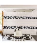 Tile Black & White πλακάκια διακόσμησης τοίχων κουζίνας & μπάνιου 31313 Ango