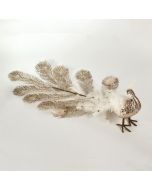 ΠΑΓΩΝΙ, ΣΑΜΠΑΝΙ, ΜΕ GLITTER ΚΑΙ ΠΟΥΠΟΥΛΑ, 82cm Eurolamp 600-45700