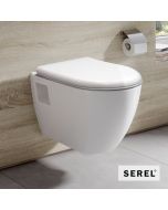 Λεκάνη Κρεμαστή SMART26/52 Rimless με Απλό κάλυμμα 6001, Serel White  SM2600-300