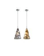 SE4312-01 SM LUIGI PENDANT SMOKY GLASS Γ4 HOMELIGHTING 77-3699