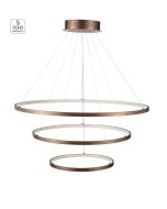 Φωτιστικό Κρεμαστό Καφετί 80xH100cm Led 131w 3000K Homelighting Morelli 77-8131