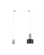 SE21-NM-4-NM1W-MS1 ADEPT TUBE Nickel Matt Wall Lamp Black Metal Shade+ HOMELIGHTING 77-8801